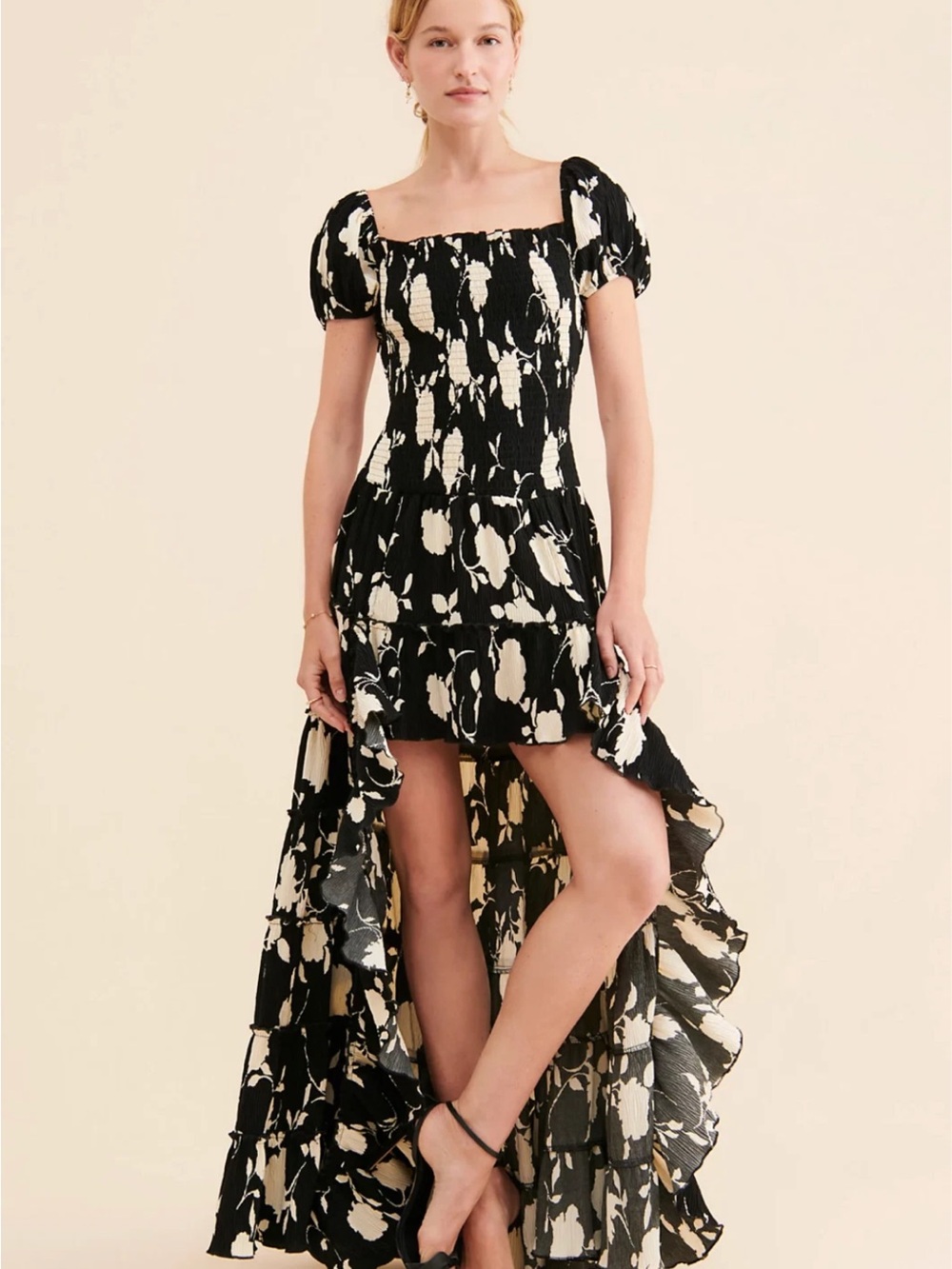 Free People Muche et Muchette Sakura Hi-Lo floral print Maxi Dress S/M - Picture 1 of 6